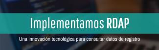 Implementamos RDAP Implementamos RDAP