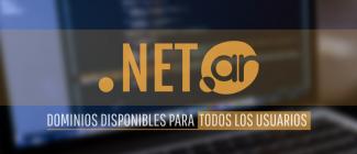 .NET.AR dominio disponible para todos los usuarios .NET.AR dominio disponible para todos los usuarios